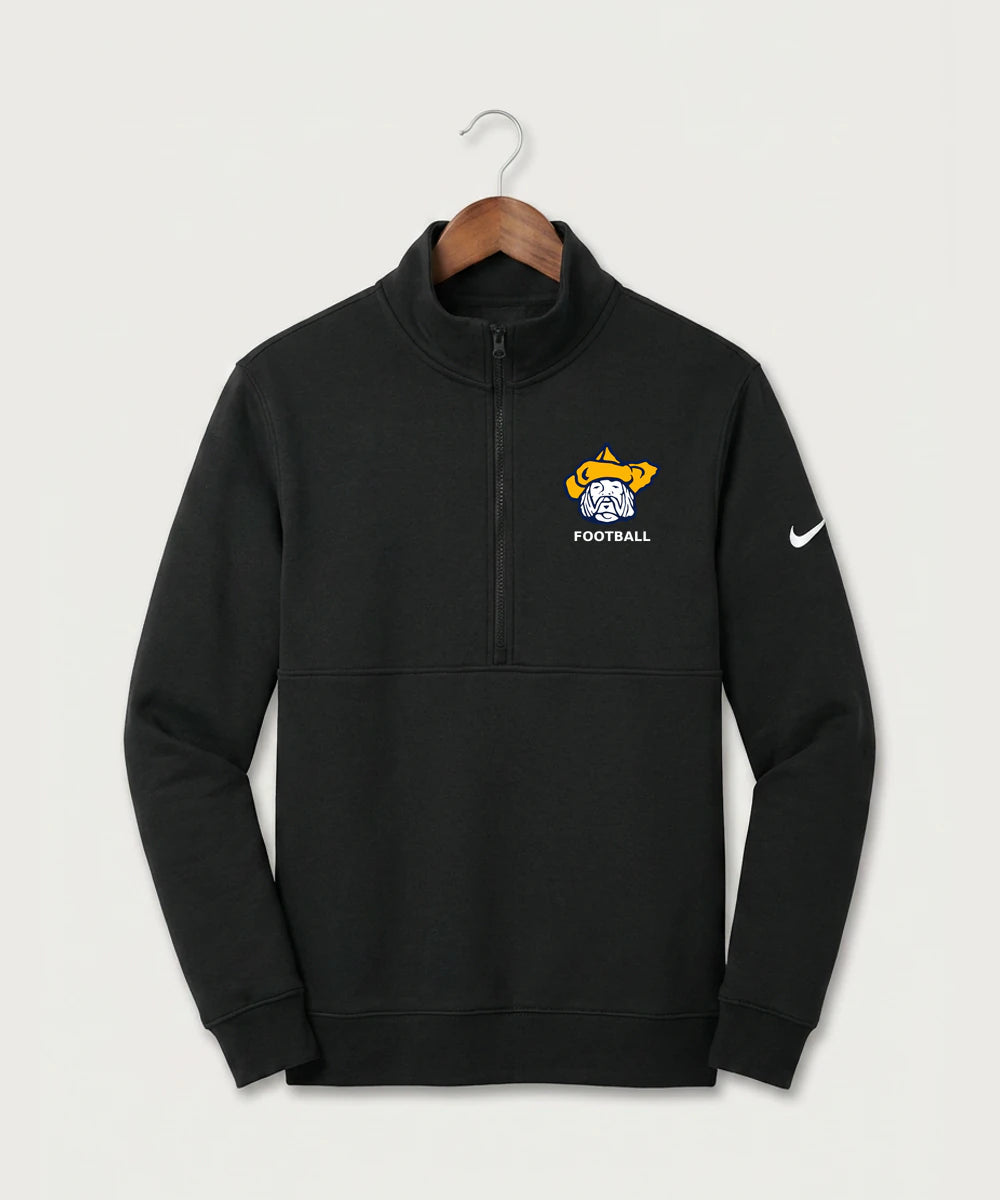 Polo HS Football general - Black Nike Club Fleece Sleeve Swoosh 1/2-Zip NKDX6718