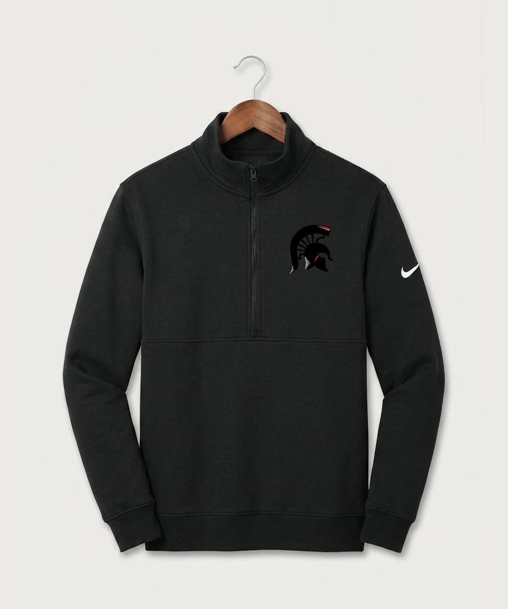 Bold High School Football (Boys) - Black Nike Club Fleece Sleeve Swoosh 1/2-Zip NKDX6718