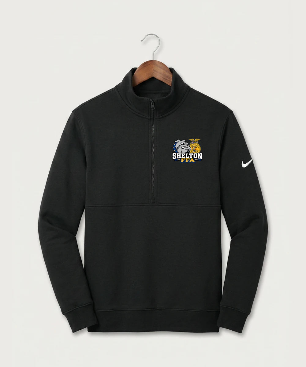 Shelton High School FFA general - Black Nike Club Fleece Sleeve Swoosh 1/2-Zip NKDX6718