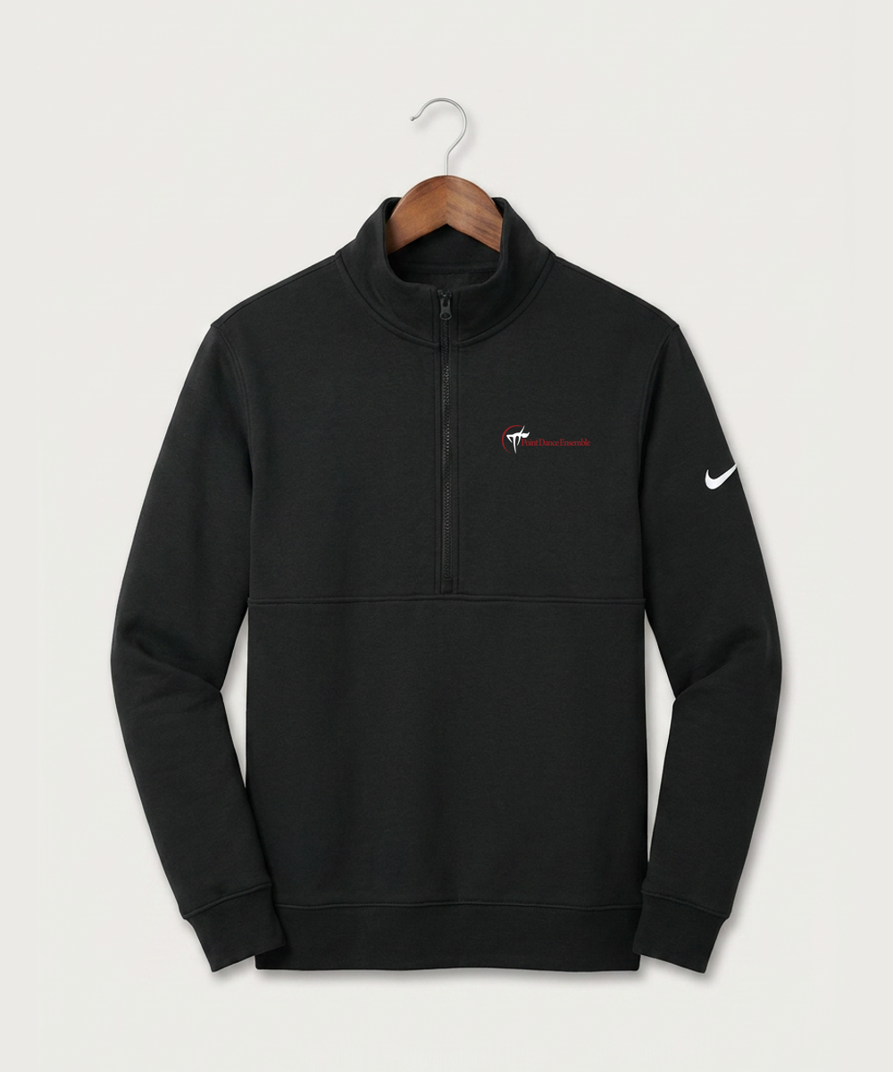 Point Dance Ensemble Dance - Black Nike Club Fleece Sleeve Swoosh 1/2-Zip NKDX6718