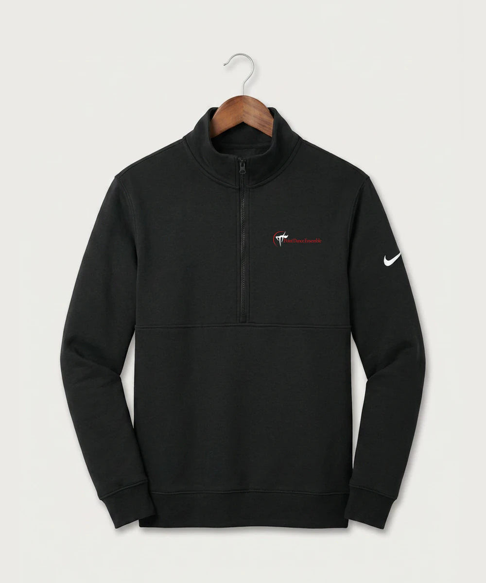 Point Dance Ensemble Dance - Black Nike Club Fleece Sleeve Swoosh 1/2-Zip NKDX6718