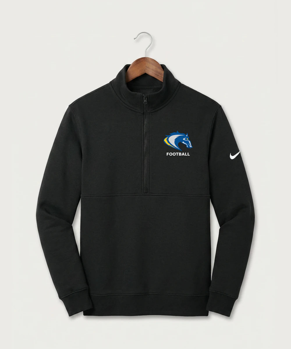 Riverside High School Football general - Black Nike Club Fleece Sleeve Swoosh 1/2-Zip NKDX6718