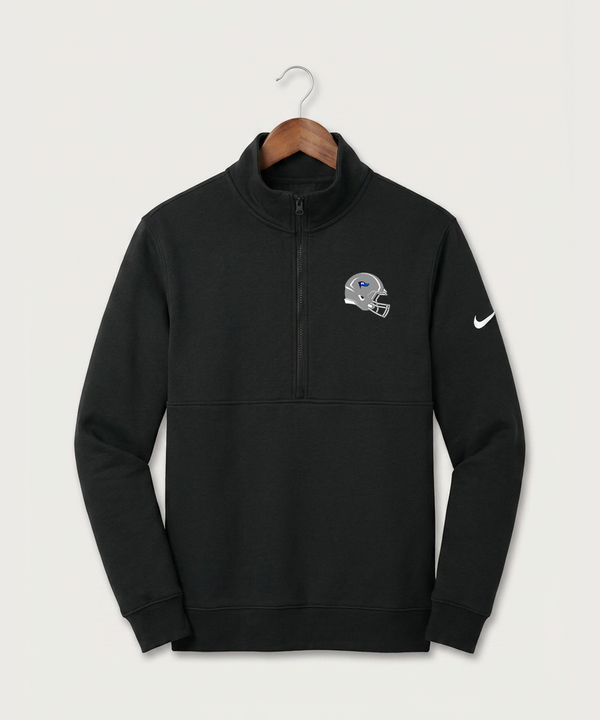 Red Lake County Central Football (Boys) - Black Nike Club Fleece Sleeve Swoosh 1/2-Zip NKDX6718