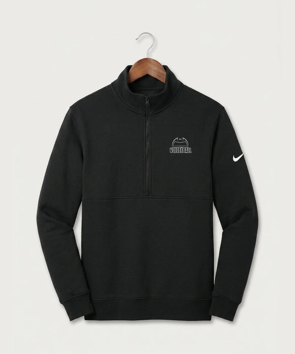Walker Hackensack Akeley Volleyball (Girls) - Black Nike Club Fleece Sleeve Swoosh 1/2-Zip NKDX6718