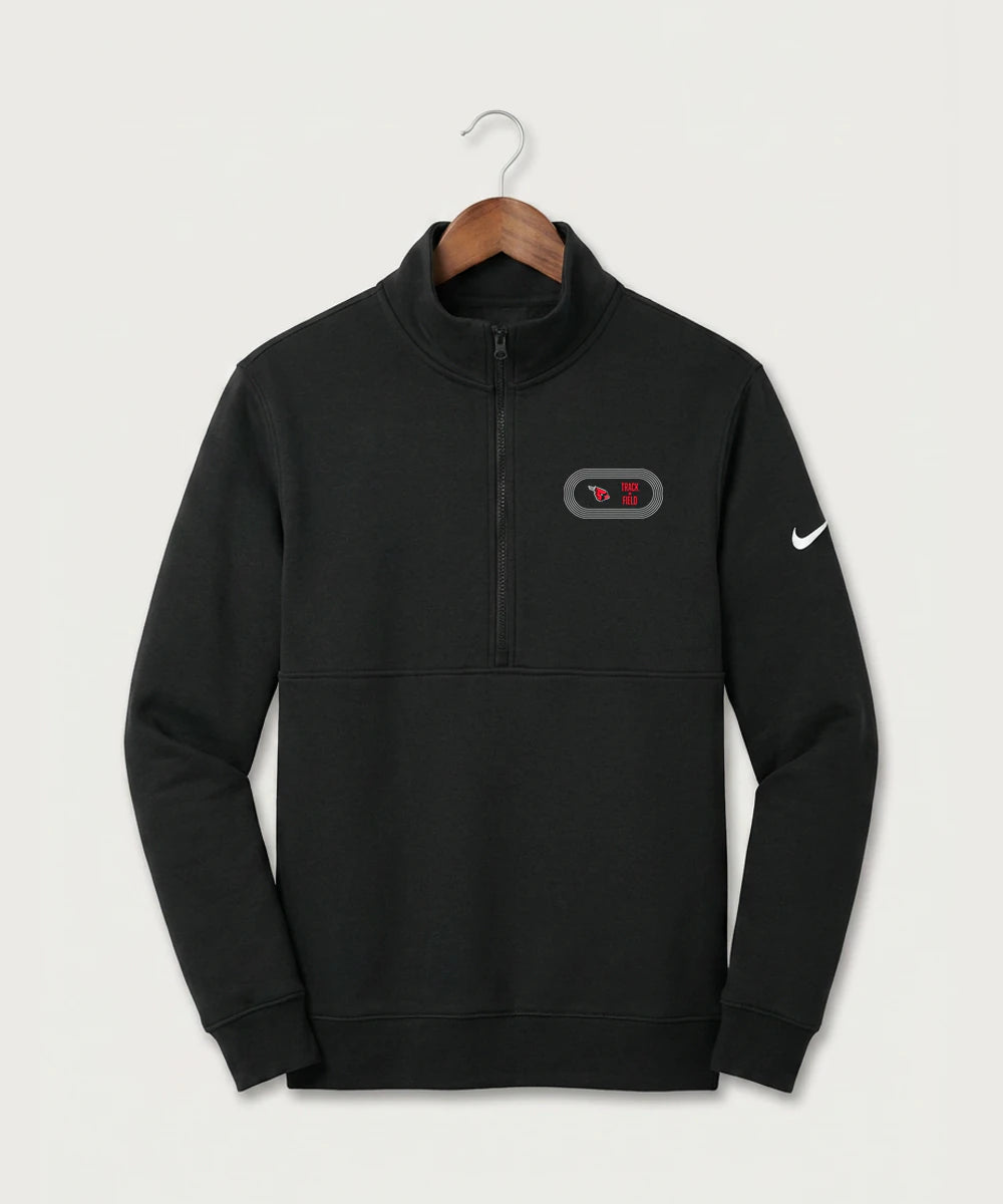 Forreston Track and Field - Black Nike Club Fleece Sleeve Swoosh 1/2-Zip NKDX6718