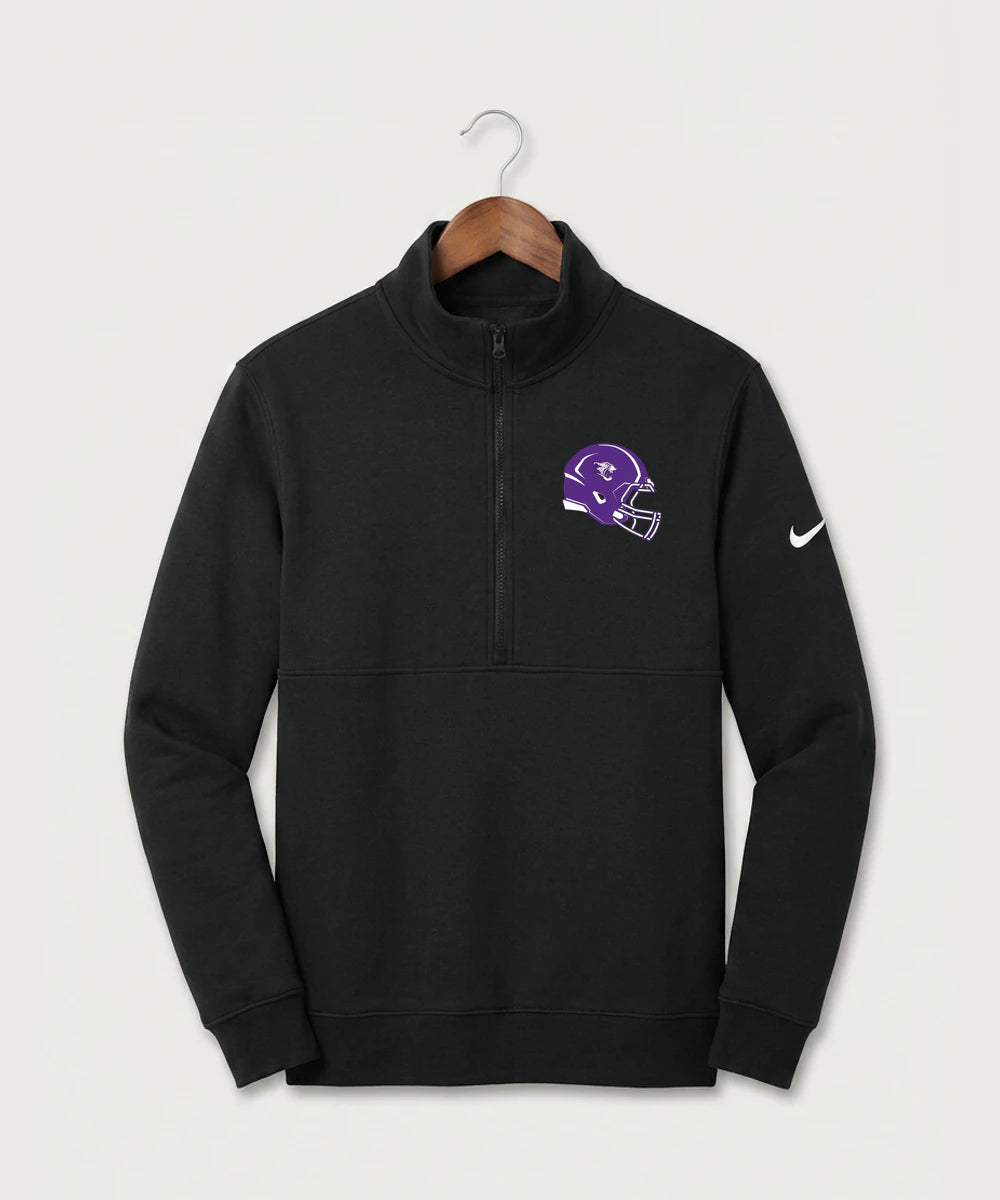 Granada-Huntley-East Chain/Truman Football (Boys) - Black Nike Club Fleece Sleeve Swoosh 1/2-Zip NKDX6718