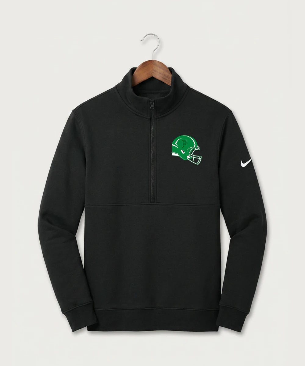 Pipestone Area High School Football (Boys) - Black Nike Club Fleece Sleeve Swoosh 1/2-Zip NKDX6718