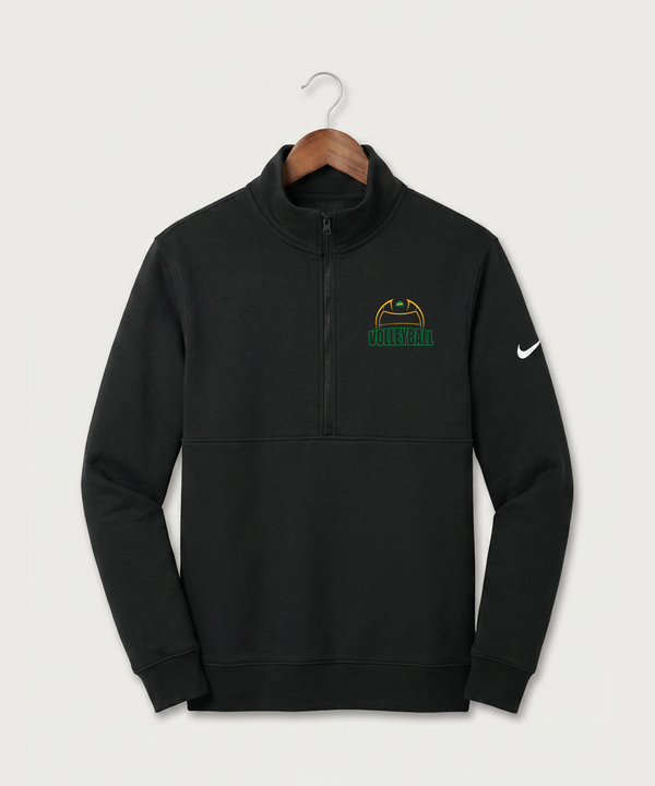 Rosemount High School Volleyball (Girls) - Black Nike Club Fleece Sleeve Swoosh 1/2-Zip NKDX6718