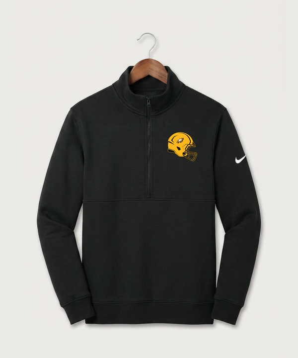 Dover-Eyota High School Football (Boys) - Black Nike Club Fleece Sleeve Swoosh 1/2-Zip NKDX6718