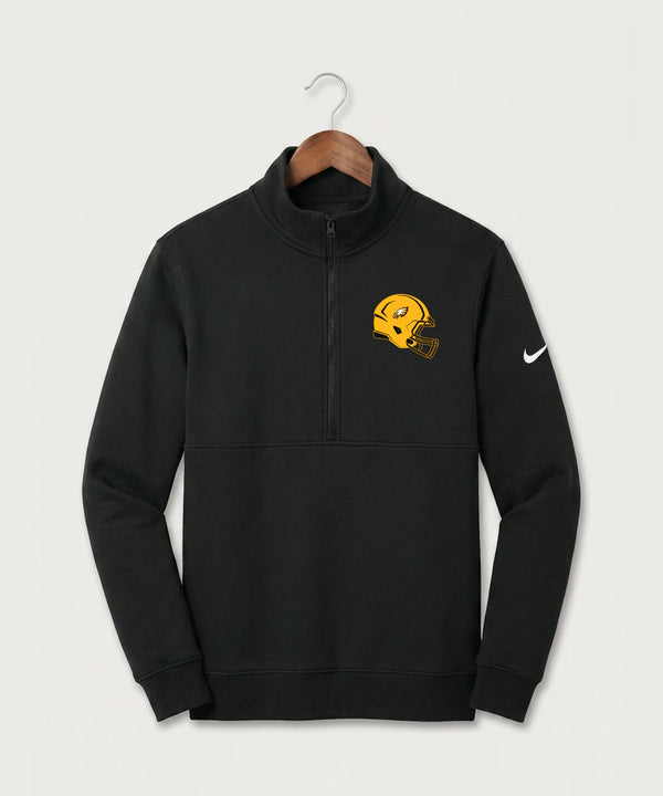 Dover-Eyota High School Football (Boys) - Black Nike Club Fleece Sleeve Swoosh 1/2-Zip NKDX6718