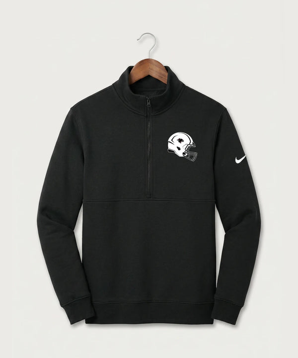 Nrheg Panthers High School Football (Boys) - Black Nike Club Fleece Sleeve Swoosh 1/2-Zip NKDX6718