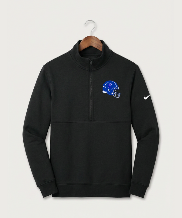 Lakeview High School Football (Boys) - Black Nike Club Fleece Sleeve Swoosh 1/2-Zip NKDX6718