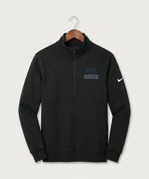 Eastview High School Volleyball (Girls) - Black Nike Club Fleece Sleeve Swoosh 1/2-Zip NKDX6718