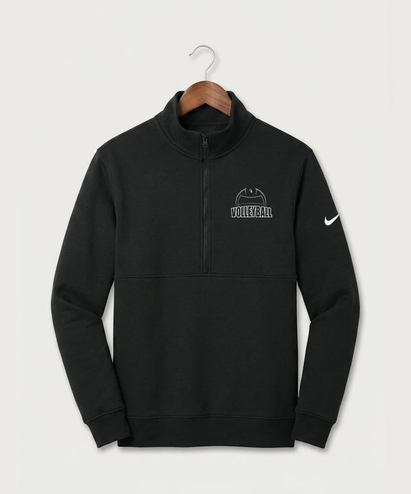 Kingsland High School Volleyball (Girls) - Black Nike Club Fleece Sleeve Swoosh 1/2-Zip NKDX6718