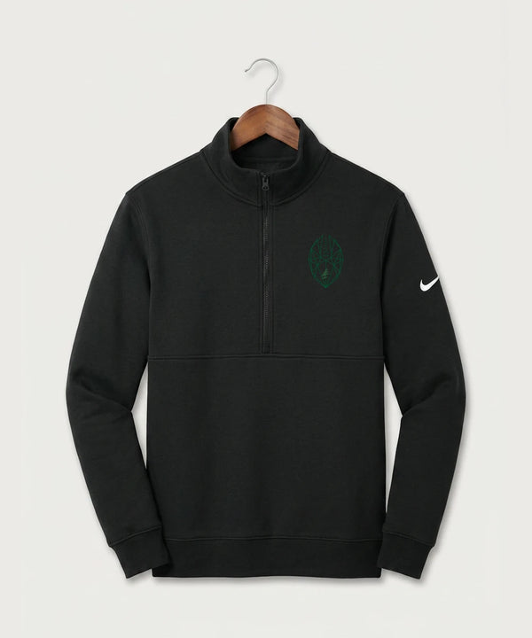 DC Everest High School Football - Black Nike Club Fleece Sleeve Swoosh 1/2-Zip NKDX6718
