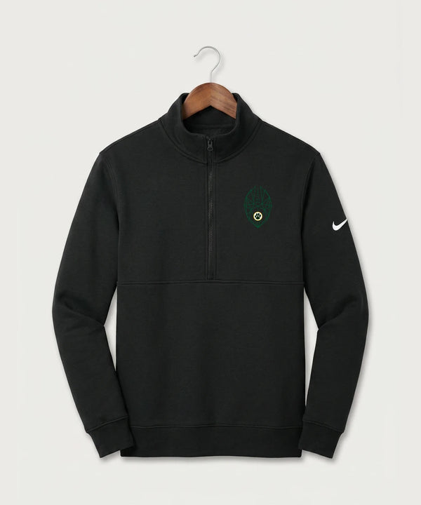 Ashwaubenon High School Football (Boys) (Sandbox) - Black Nike Club Fleece Sleeve Swoosh 1/2-Zip NKDX6718