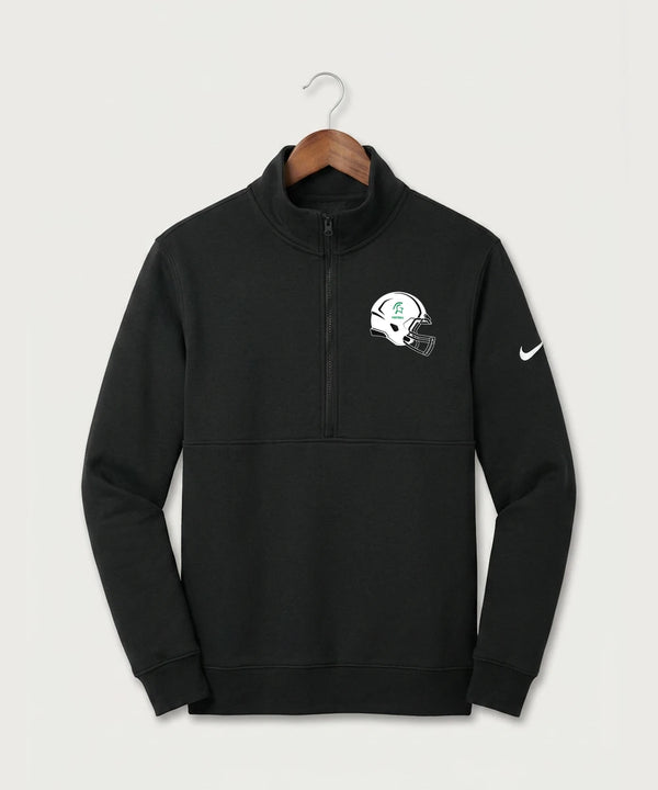 La Crescent-Hokah High School Football (Boys) - Black Nike Club Fleece Sleeve Swoosh 1/2-Zip NKDX6718