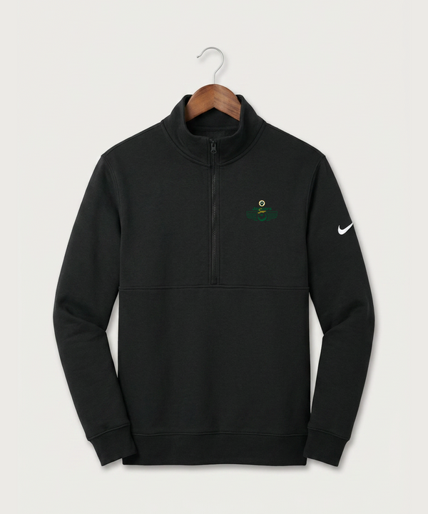 Ashwaubenon High School Soccer (Boys) - Black Nike Club Fleece Sleeve Swoosh 1/2-Zip NKDX6718