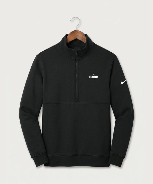 Albany High School Tennis (Boys) - Black Nike Club Fleece Sleeve Swoosh 1/2-Zip NKDX6718