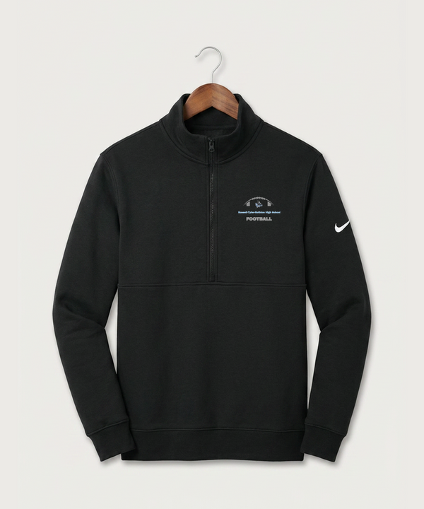 Russell-Tyler-Ruthton High School Football (Boys) - Black Nike Club Fleece Sleeve Swoosh 1/2-Zip NKDX6718