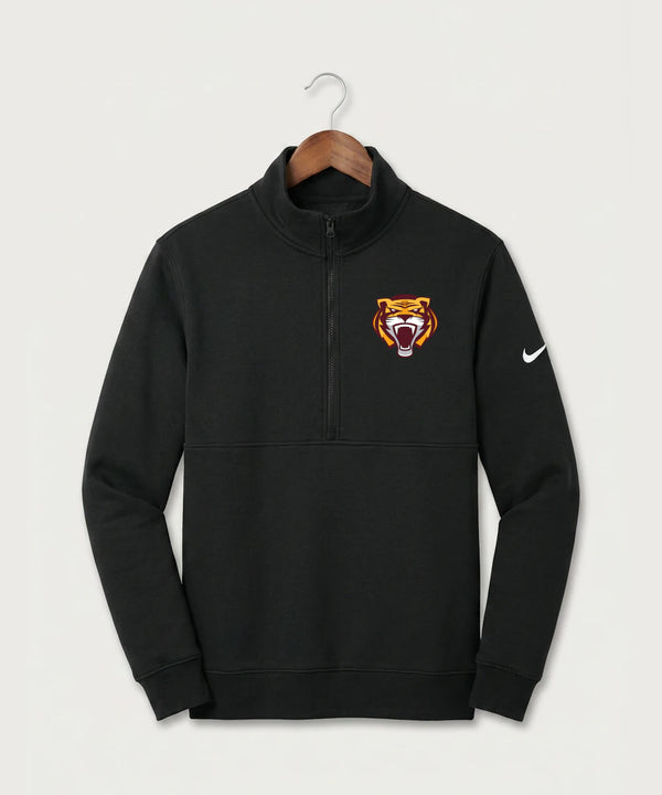Stewartville High School Tennis (Coed) - Black Nike Club Fleece Sleeve Swoosh 1/2-Zip NKDX6718
