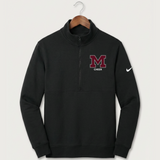 Moline Cheer general - Black Nike Club Fleece Sleeve Swoosh 1/2-Zip NKDX6718