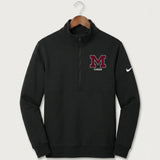 Moline Cheer general - Black Nike Club Fleece Sleeve Swoosh 1/2-Zip NKDX6718
