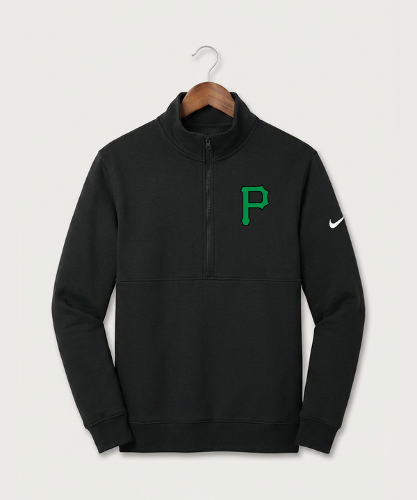 Pipestone Area High School Football (Boys) - Black Nike Club Fleece Sleeve Swoosh 1/2-Zip NKDX6718