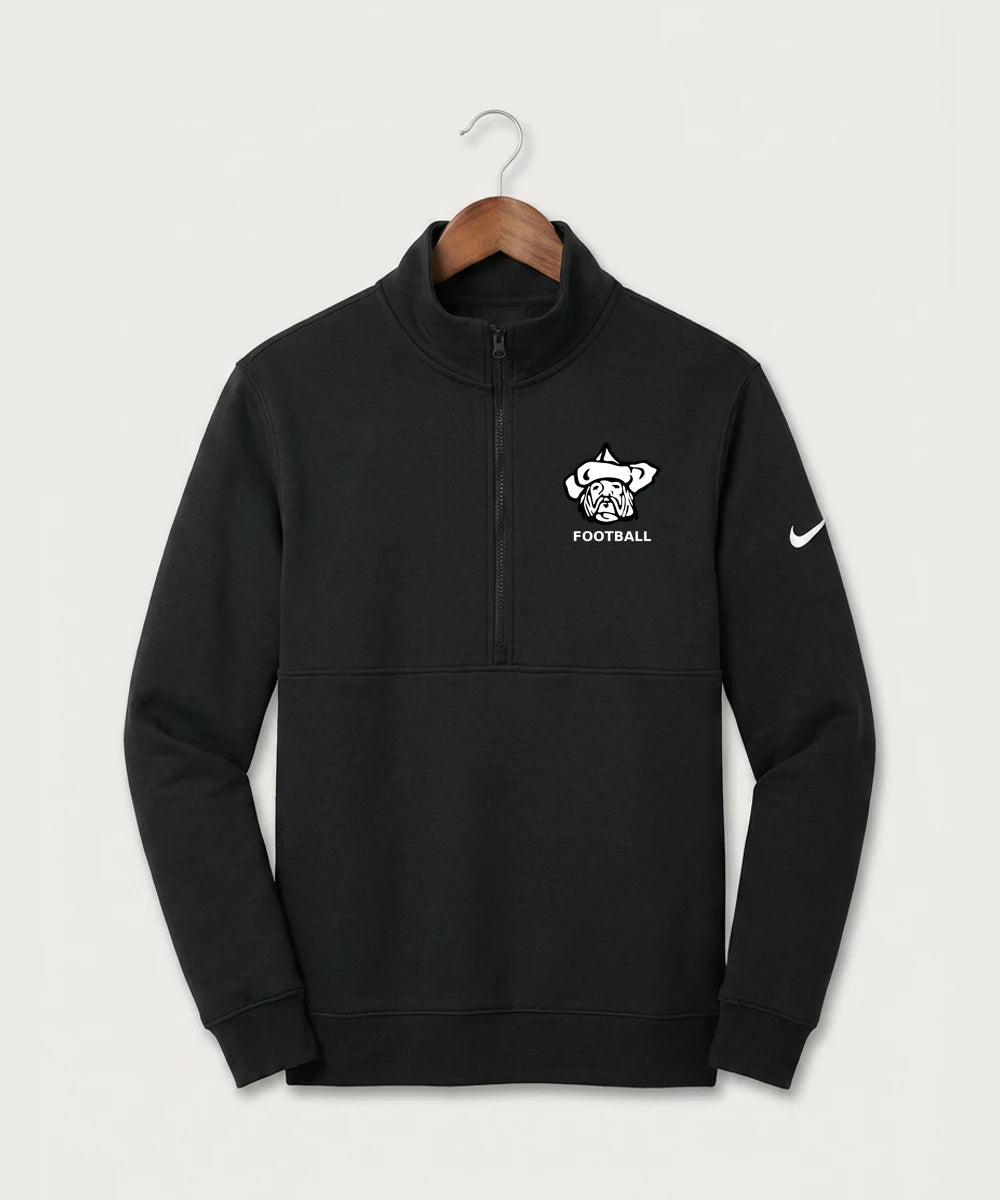 Polo HS Football general - Black Nike Club Fleece Sleeve Swoosh 1/2-Zip NKDX6718