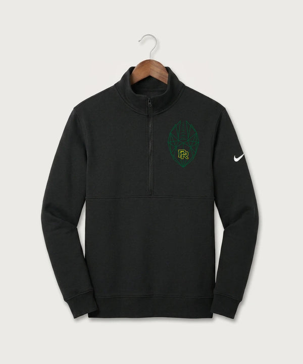 Proctor High School Football (Boys) - Black Nike Club Fleece Sleeve Swoosh 1/2-Zip NKDX6718