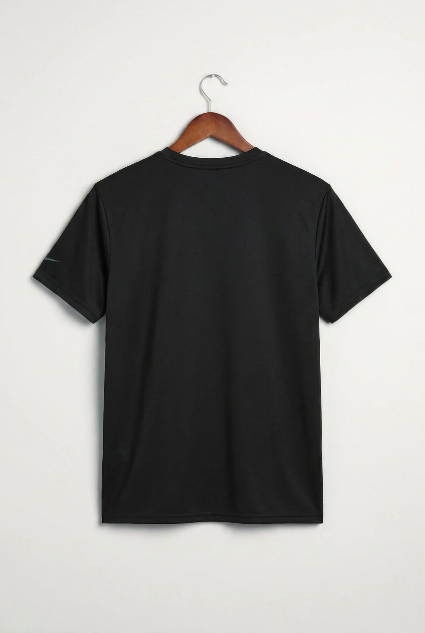 Minnewaska Area High School Football (Boys) - Black Nike Swoosh Sleeve rLegend Tee NKDX8730 (back)