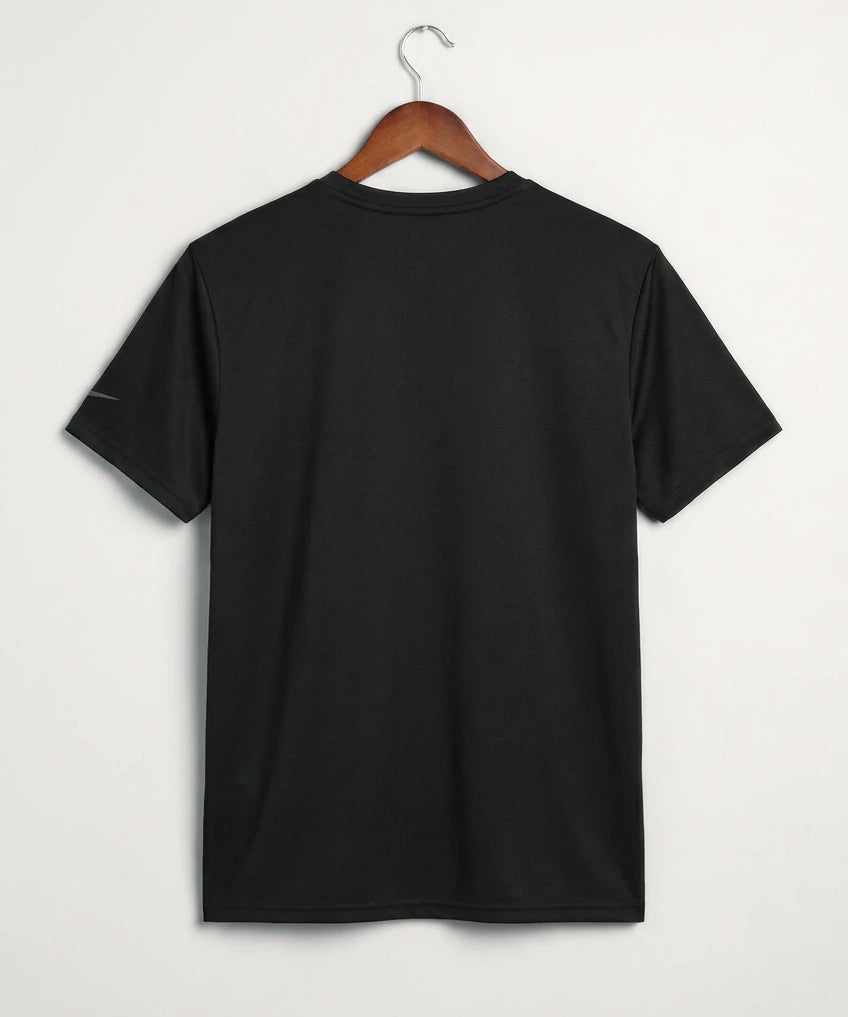 Eastview High School Volleyball (Girls) - Black Nike Swoosh Sleeve rLegend Tee NKDX8730 (back)