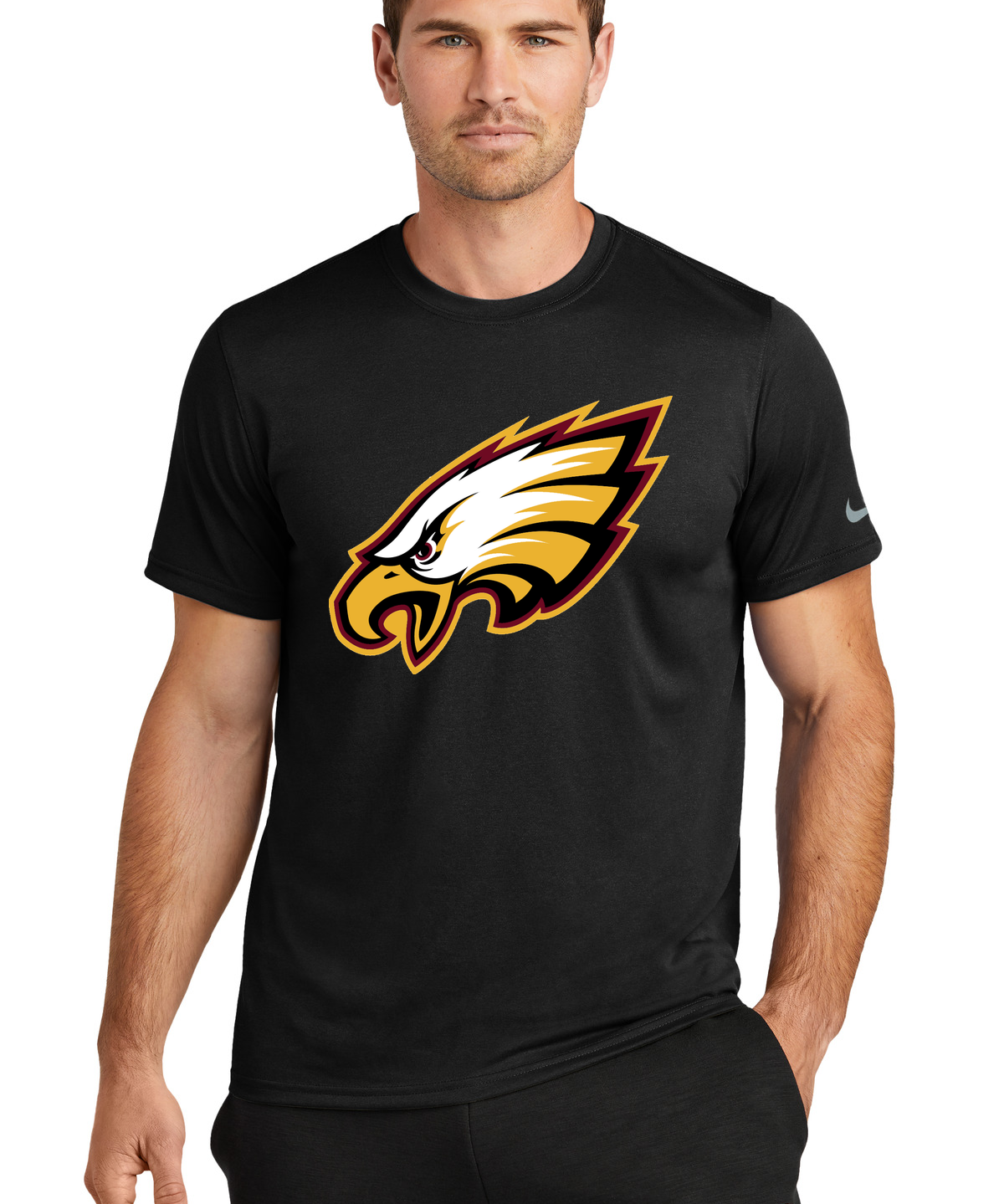 Dover-Eyota Football - Black Nike Swoosh Sleeve rLegend Tee NKDX8730