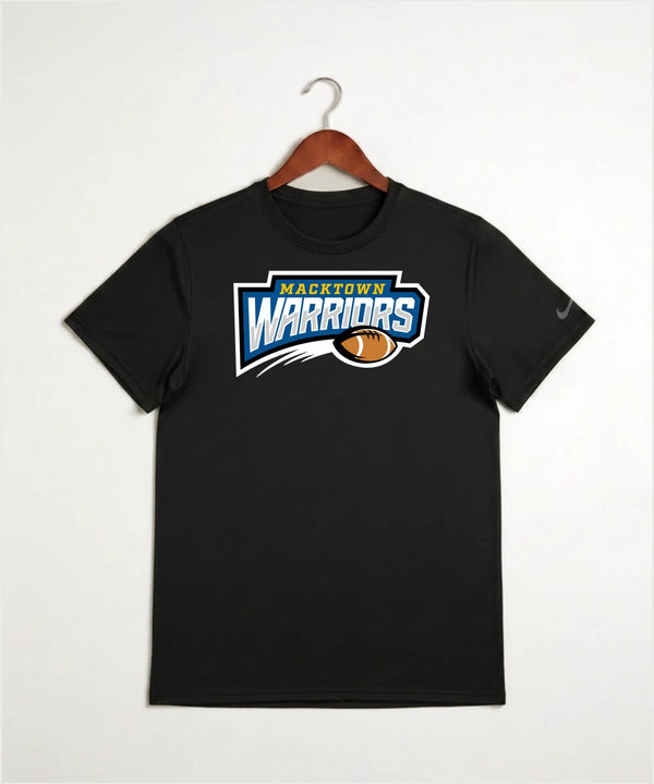 Macktown Warriors Football (Boys) - Black Nike Swoosh Sleeve rLegend Tee NKDX8730