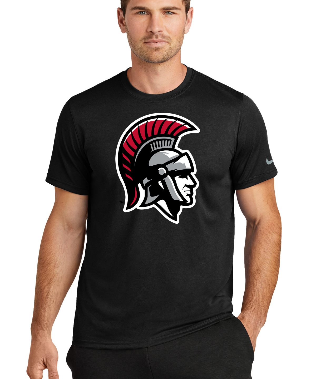 Worthington Football - Black Nike Swoosh Sleeve rLegend Tee NKDX8730