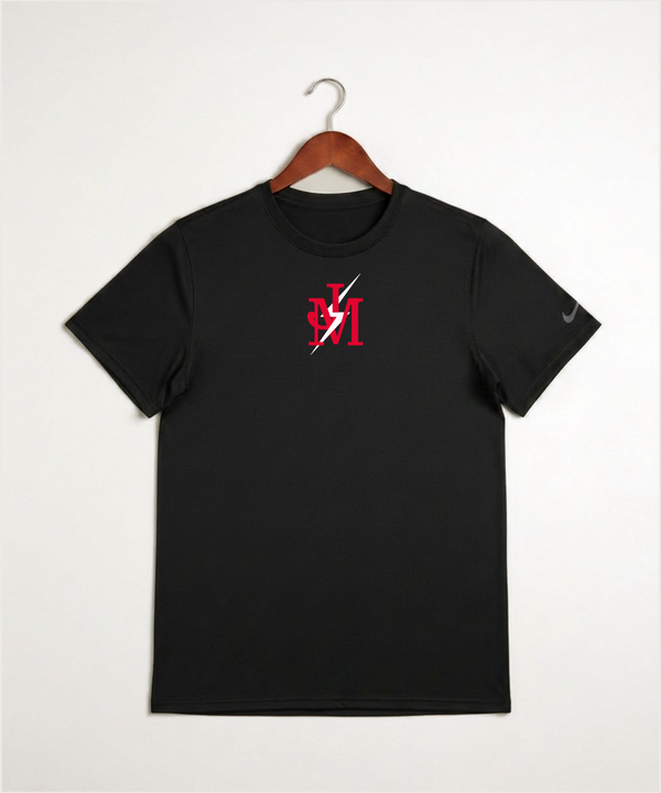 John Marshall High School Cross Country (Coed) - Black Nike Swoosh Sleeve rLegend Tee NKDX8730