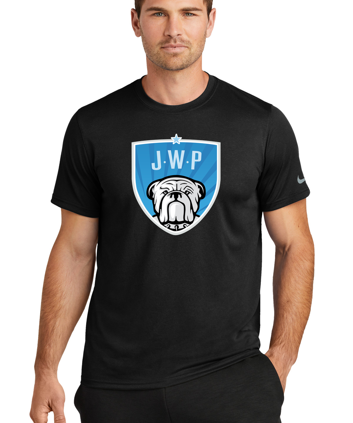 JWP Volleyball - Black Nike Swoosh Sleeve rLegend Tee NKDX8730