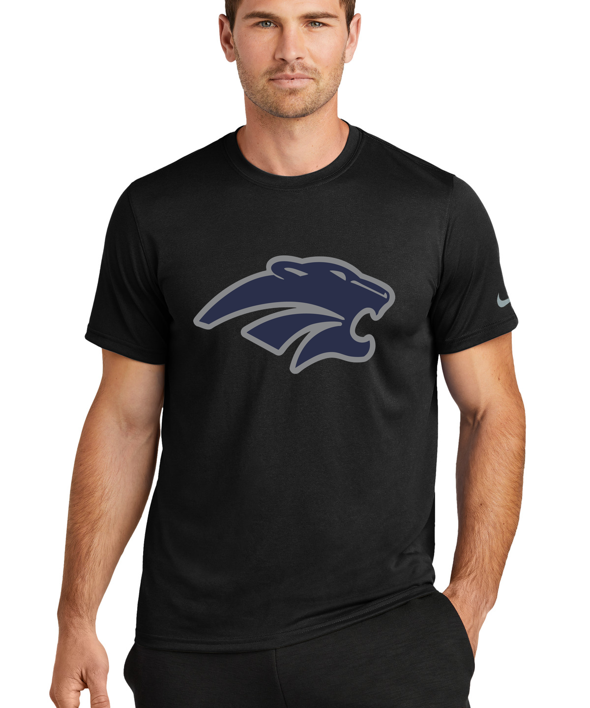 Zumbrota-Mazeppa Volleyball - Black Nike Swoosh Sleeve rLegend Tee NKDX8730