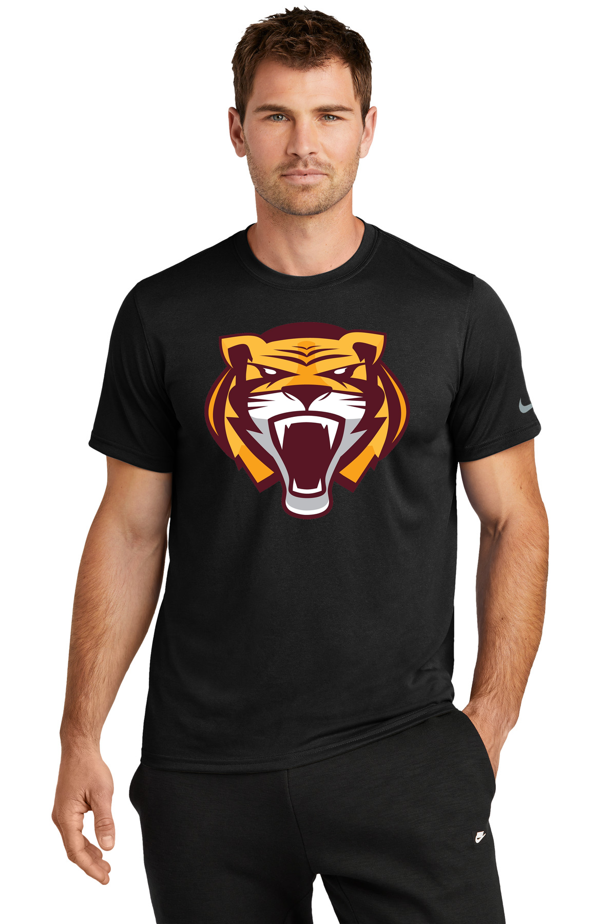 Stewartville Football - Black Nike Swoosh Sleeve rLegend Tee NKDX8730