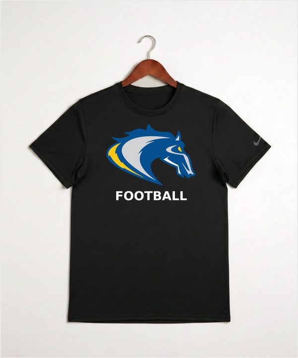 Riverside High School Football general - Black Nike Swoosh Sleeve rLegend Tee NKDX8730