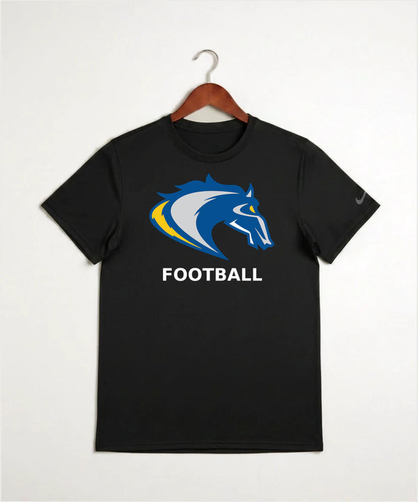 Riverside High School Football general - Black Nike Swoosh Sleeve rLegend Tee NKDX8730