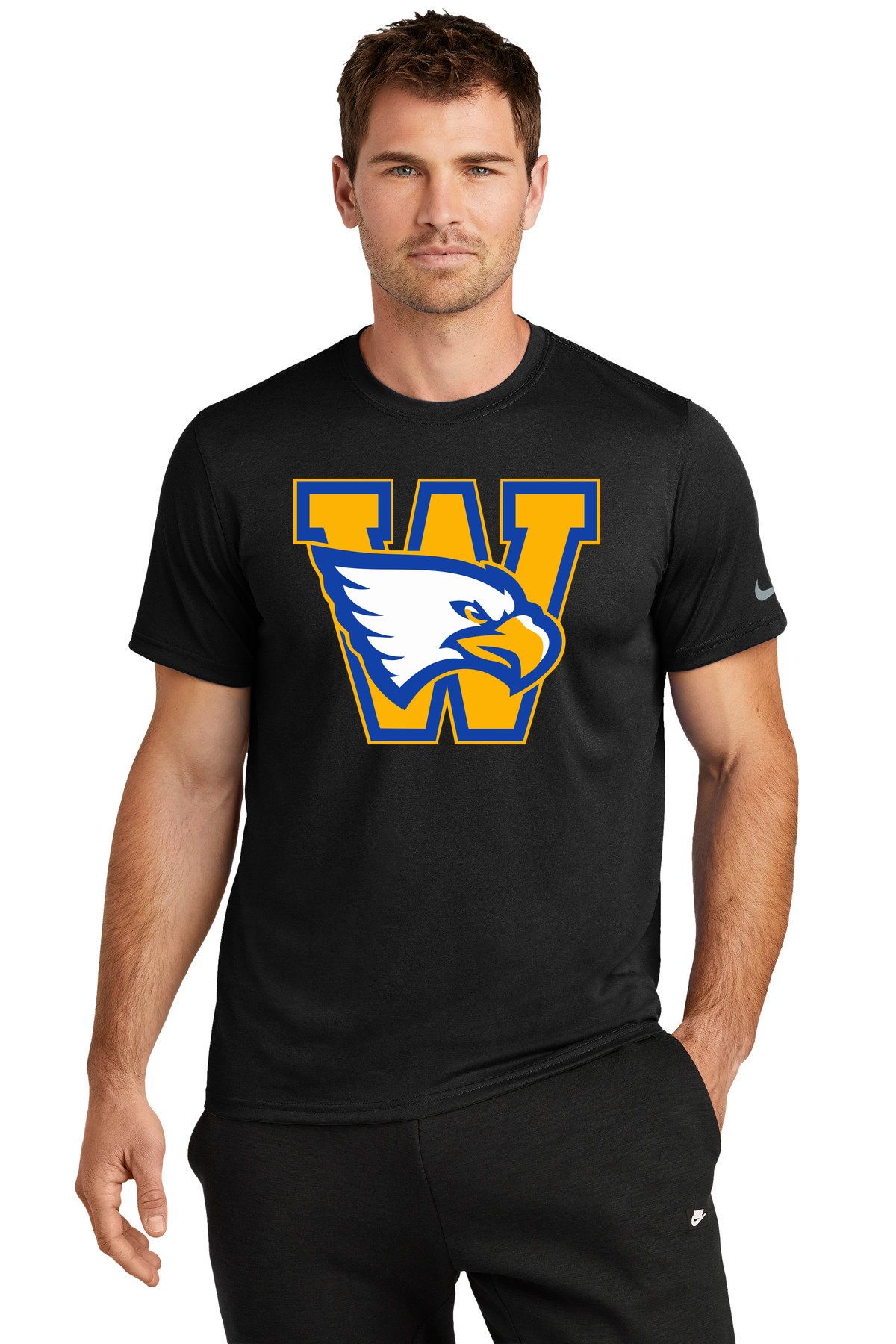 Windom Football - Black Nike Swoosh Sleeve rLegend Tee NKDX8730