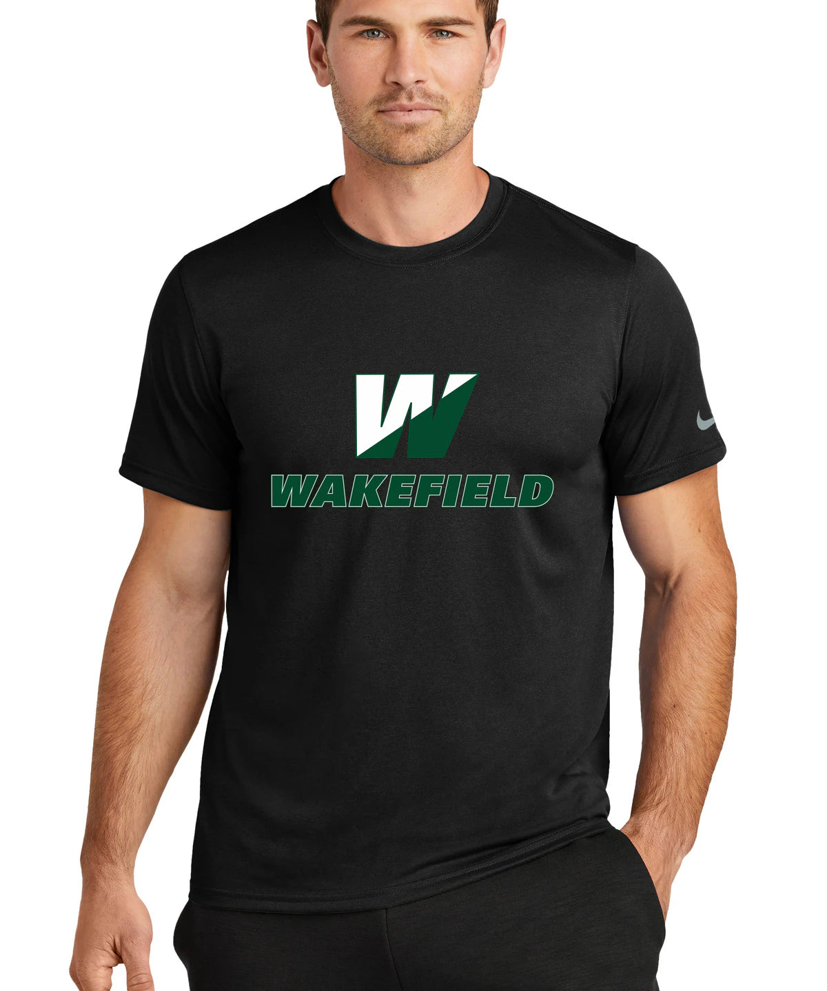 Wakefield High School N/A - Black Nike Swoosh Sleeve rLegend Tee NKDX8730