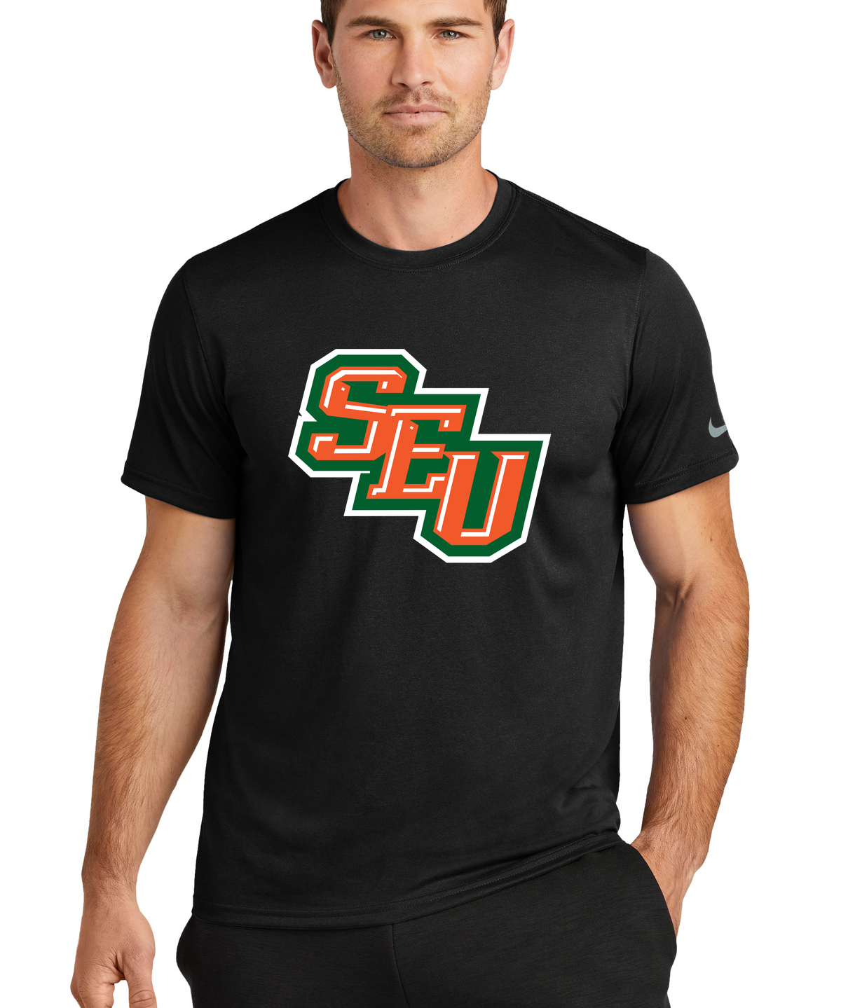 Sleepy Eye United Football - Black Nike Swoosh Sleeve rLegend Tee NKDX8730