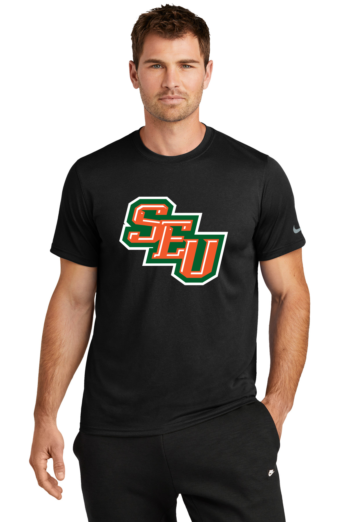 Sleepy Eye United Football - Black Nike Swoosh Sleeve rLegend Tee NKDX8730