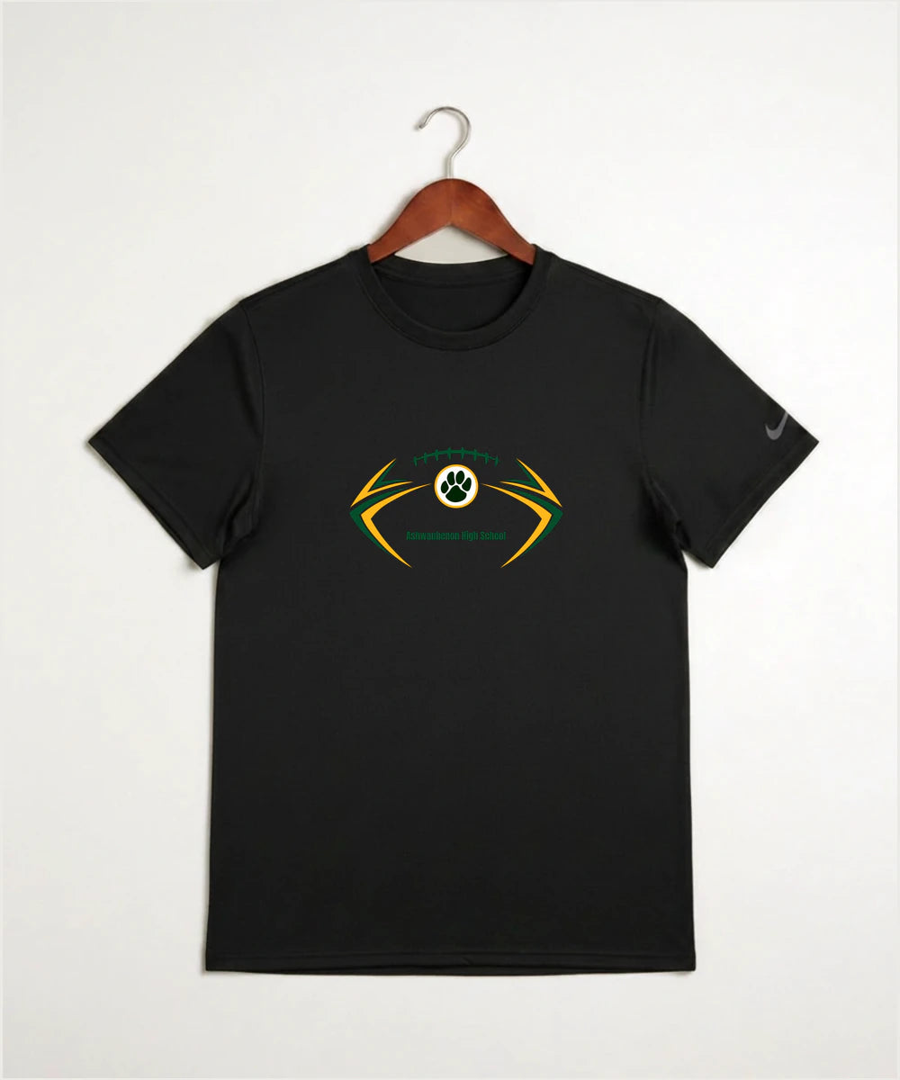 Ashwaubenon High School Football (Boys) - Black Nike Swoosh Sleeve rLegend Tee NKDX8730