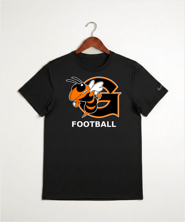 Giltner High School Football - Black Nike Swoosh Sleeve rLegend Tee NKDX8730