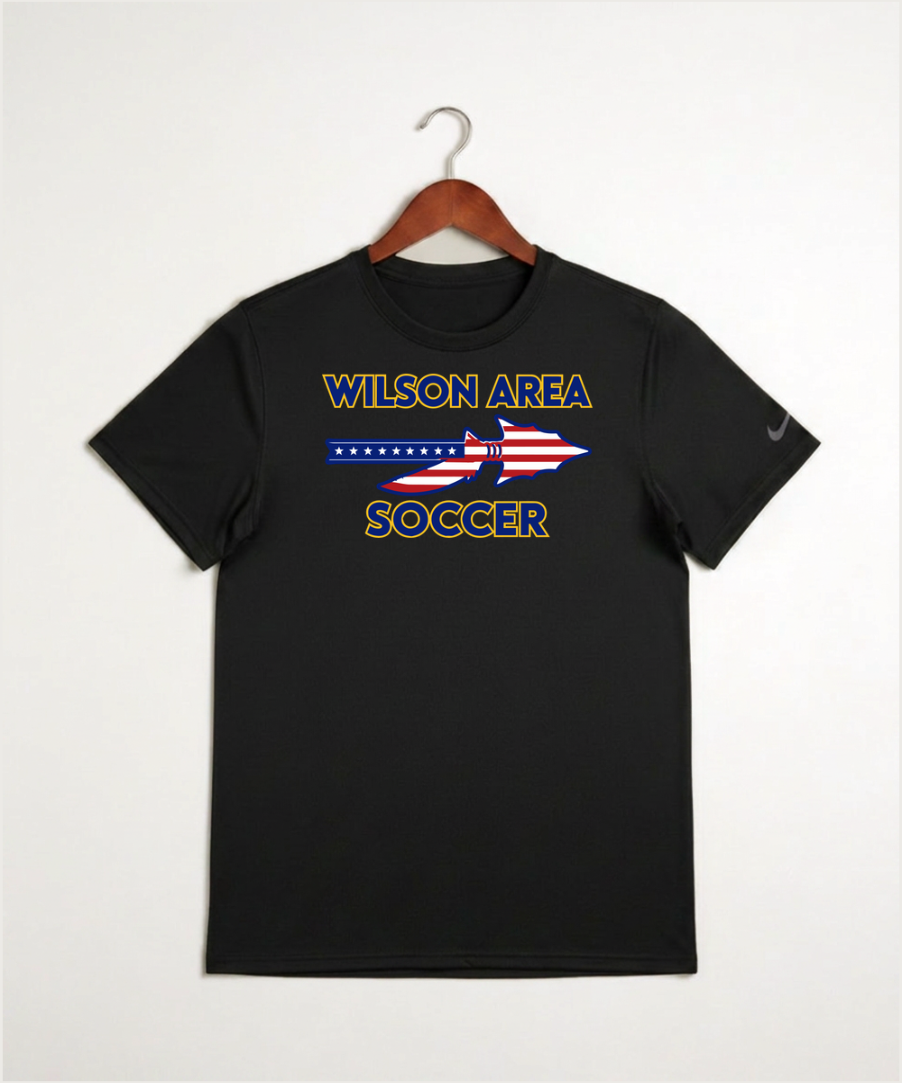 Wilson Area School Soccer Soccer - Black Nike Swoosh Sleeve rLegend Tee NKDX8730