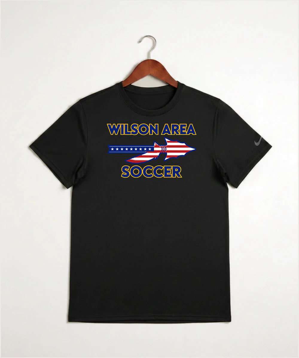 Wilson Area School Soccer Soccer - Black Nike Swoosh Sleeve rLegend Tee NKDX8730