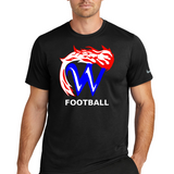 Waupaca High School Football - Black Nike Swoosh Sleeve rLegend Tee NKDX8730